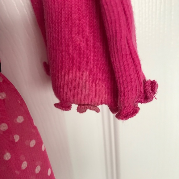 Vintage 725 Originals Girls M Size 10/12 Button Ruffle Hem Stripe Cheetah Print - Picture 7 of 11